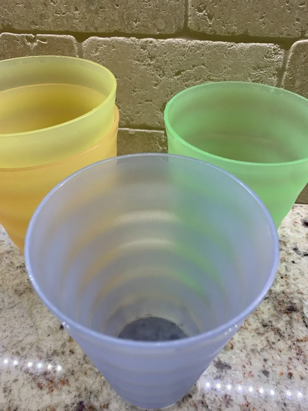 Tupperware Cups - Set of 4 - 3515A 500 ML Drinking Cup Multi-Colored